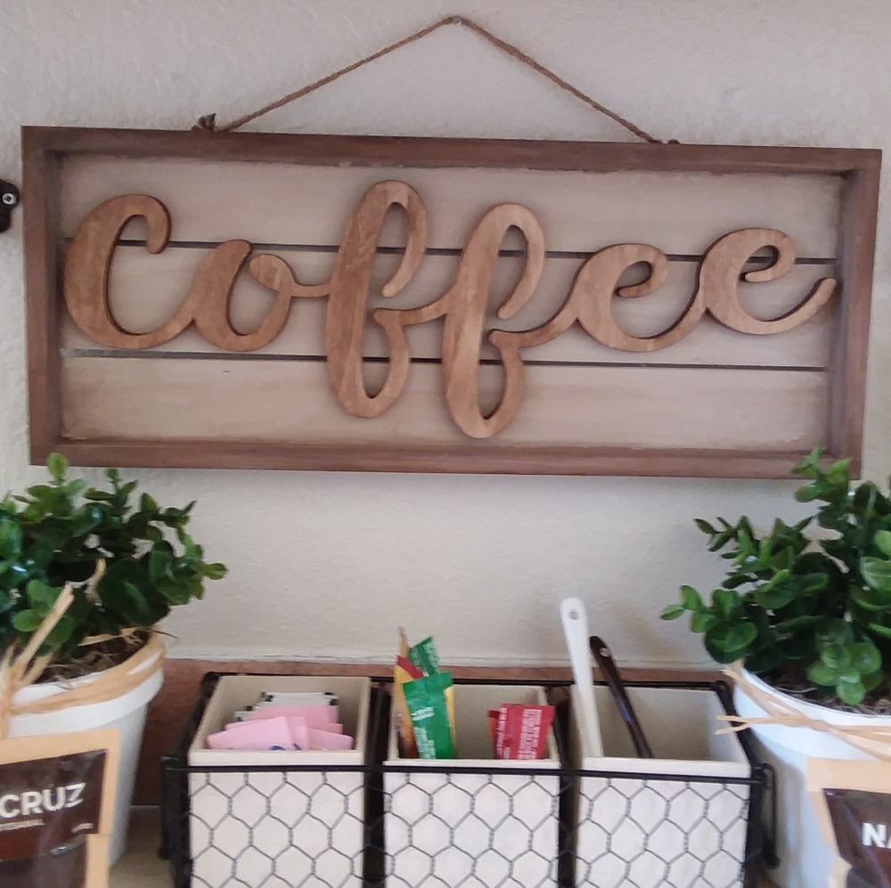 🛑SOLD🛑COFFEE SIGN/WOOD